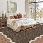 GarveeHome Scalloped Washable Area Rug 8 x 10 Rug - Image 3
