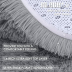 OLANLY 6x6 Area Rugs for Living Room Bedroom, Machine Washable Soft Fluffy - Image 8