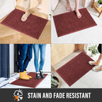 Durable Front Door Mat, Absorbent Muddy Dirt Resist Welcome Door Mats Outdoor - Image 5