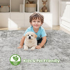 LOONGRUG 10x14 Area Rugs Washable Large Neutral Modern Living Room Rug | - Image 7