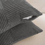 Fancy Homi Set of 2 Dark Gray Boho Long Lumbar Body Decorative Throw Pillow - Image 3