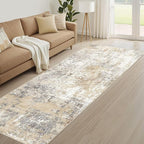 LOONGRUG Runner Rug 2x8 Washable Non-Slip Kitchen Neutral Modern Rug | Abstract - Image 8