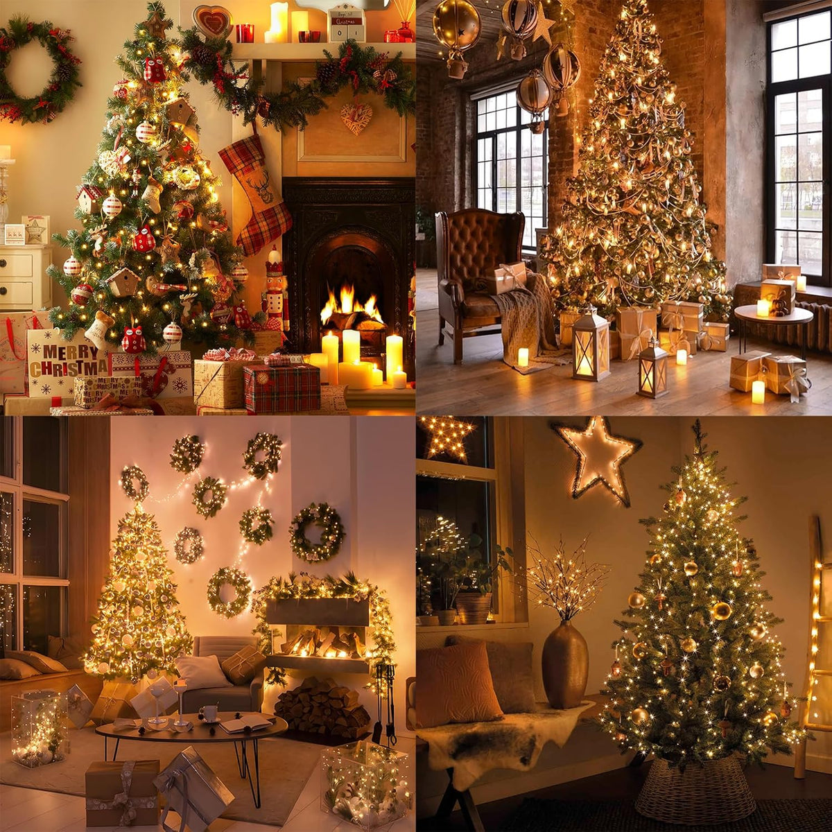 Super-Long 165FT 500 LED Christmas Tree Decor String Lights Indoor Outdoor, 8 Modes & Timer & Memory Function, Waterproof Fairy Lights- for Xmas Tree, Holiday Party, Garden Decorations (Warm White)