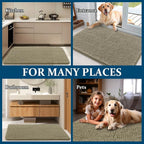 OLANLY Dog Door Mat for Muddy Paws 44x32, Super Absorbent Chenille Mud Mat | - Image 8