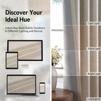 100% Blackout Linen Textured Short Small Curtains - Image 7