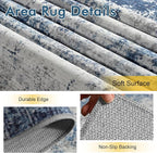 2x6 Ft Washable Runner Rug, Non-Slip Low Pile Hallway Kitchen Area Rug - Image 6