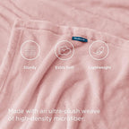 Bedsure GentleSoft Pink Fleece Blankets King Size - Image 4