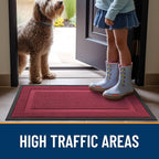 OLANLY Front Door Mat Outside 47x23, All-Season Heavy-Duty Rubber Doormat | - Image 6