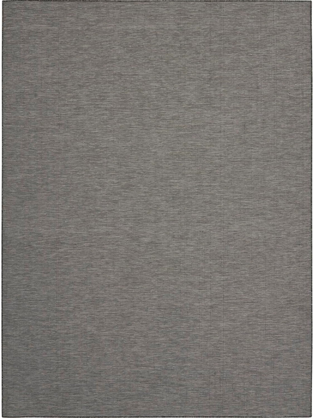 Nourison Positano Indoor-Outdoor Charcoal 6' x 9' Area Rug, Easy Cleaning, Non Shedding, Bed Room, Living Room, Dining Room, Backyard, Deck, Patio (6x9)