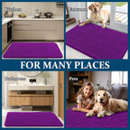 OLANLY Dog Door Mat for Muddy Paws 47x20, Super Absorbent Chenille Mud Mat | - Image 8