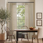 Burlywood Birch Taupe Beige Linen Curtains 96 Inches Long - Image 2