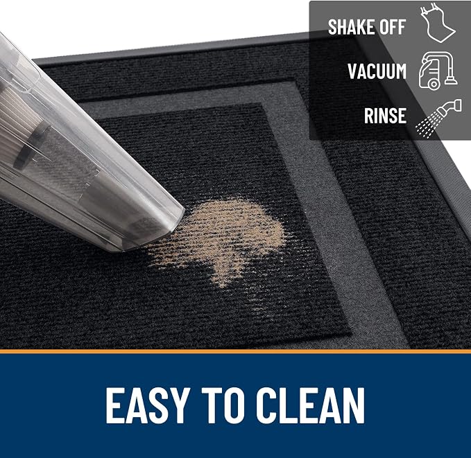 OLANLY Front Door Mat Outside 59x30, All-Season Heavy-Duty Rubber Doormat | - Image 6
