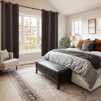 Blackout Curtains for Bedroom, 38 x 63 Inches Length Brown 2 Panels | Thermal - Image 6