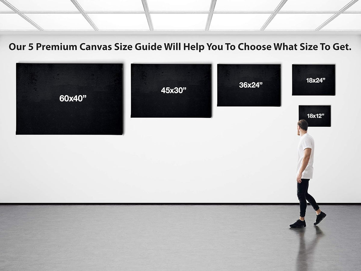 Porsche Car 911 Color Revolution Canvas Art Print Picture Wall Home Decor - Various Sizes (12in x 8in Modern Black Framed)