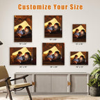 Custom Canvas Prints with Your Photos- Personalized Print Canvas Pictures, Custom Wall Art Gift for Living Room, Bedroom, Wedding Family Baby Pets Framed 24 x 24 inche