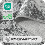 Rug Runners for Hallways Kitchen 2.6x8 Non Slip Washable Grey Entryway Runner - Image 6