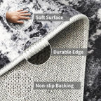 3x12 Washable Runner Rugs for Hallway: Long Abstract Runners for Entryway - Image 4