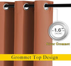 NICETOWN Blackout Window Curtains 72 inches Long, Thermal Insulated Grommet - Image 2
