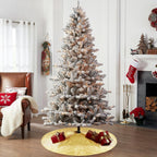 Eternal Beauty Christmas Tree Skirt, 36 Inch Gold Sequin Tree Skirt Small Xmas Tree Skirt for Christmas Tree Decorations