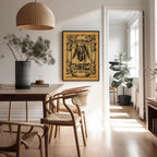 Poster Master Vintage Angel of Death Poster - Grim Reaper Print - Halloween Art - Mirror of Human Life Art - Gift for Men & Women - Gothic Decor for Living Room or Bedroom - 16x20 UNFRAMED Wall Art