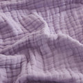 EMME Cotton Throw Blanket for Couch Soft Muslin Blankets 50"x60" Lightweight Breathable Blanket All Season Gauze Blanket, Lavender