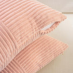 Fancy Homi 2 Packs Peach Lumbar Decorative Throw Pillow Covers 16x28 Inch - Image 4
