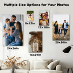 Canvas Prints With Your Photos, Custom Poster On Canvas Customized Canvas Prints with Your Photos Gift for Living Room, Bedroom, Friend，Lover, Wedding Pet Baby Family Photo Framed Wall Art 36×24