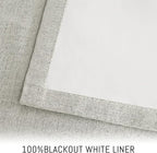 Yakamok Cream Linen Textured Curtains 63 Inches Long - Image 3