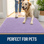 OLANLY Dog Door Mat for Muddy Paws 30x20, Super Absorbent Chenille Mud Mat | - Image 6