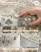 3x10 Runner Rug Non Slip Washable Hallway Runner, Front Porch, Laundry Room - Image 7