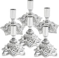 Candlestick Holders,Taper Candle Holder for Candlesticks Silver Plated Candle Metal Stick Candle Holders for Fireplace,Party, Dining,Wedding Decor,Fits 3/4 inch Thick Candle(Set of 6Pcs)