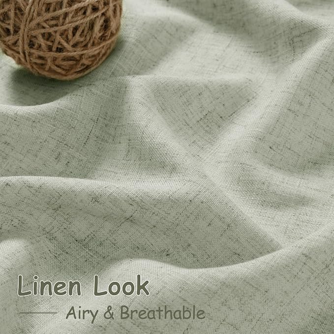 Sage Green Curtains 80 Inches Length - Image 5