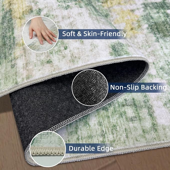3x8 Runner Rug Non Slip Washable Rugs - Image 4