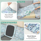 14Pcs Patio Cushion Covers Stretch Outdoor Furniture Protector Slipcovers | - Image 4