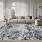 8x10 Area Rugs for Living Room Bedroom Dining Room Washable Black Grey | Soft - Image 9
