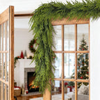 Artificial Norfolk Pine Garland - Faux Christmas Garland Fake Green Garland for Fireplace,Table, Stairs, Mantle, Window,Indoor Outdoor,Home,Holiday Decor (1 PCS,16 FT)