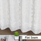 Furman Sheer Curtains 72 inches Long 2 Panels Set, Light Filtering Top Rod - Image 7