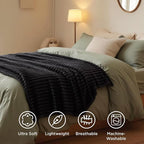 Bedsure Soft Twin XL Blanket for Bed Dorm Black 66"x90" | Birthday Gifts for - Image 6