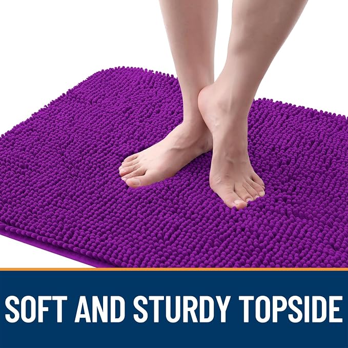 OLANLY Dog Door Mat for Muddy Paws 47x24, Super Absorbent Chenille Mud Mat | - Image 4