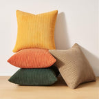 Topfinel Boho Farmhouse Green Rust Striped Pillow Covers 24x24 Set of 4 Mordern - Image 7