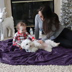 Bedsure GentleSoft Fleece Blankets Queen Size Purple - Image 7