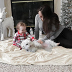 Bedsure GentleSoft Fleece Throw XL Blanket Cream - Image 8