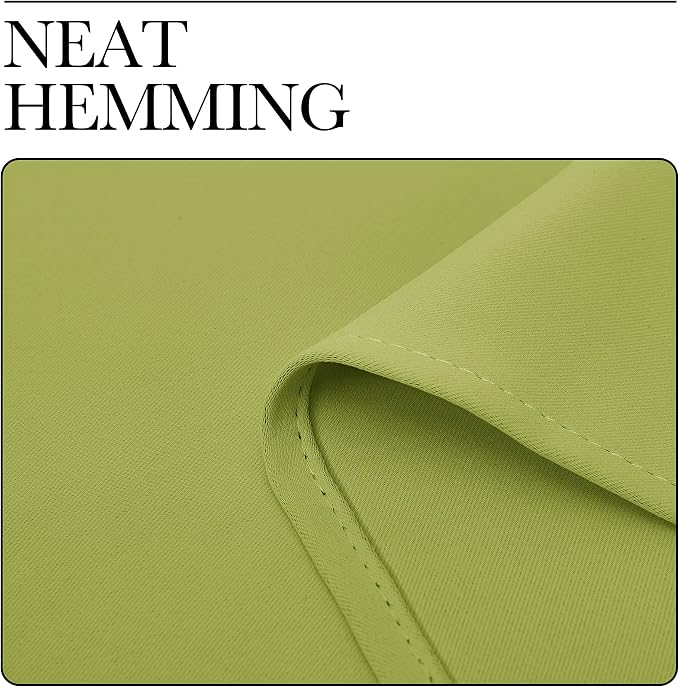 NICETOWN Kitchen Curtains, Short Blackout Curtains & Drapes, Fresh Green - Image 6