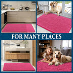 OLANLY Dog Door Mat for Muddy Paws 45x27, Super Absorbent Chenille Mud Mat | - Image 8