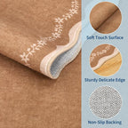 GarveeHome Round Rugs 6ft Scalloped Washable Circle Rug - Image 5