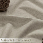 100% Blackout Linen Curtains for Bedroom 84 inches Long, Thermal Insulated Room - Image 3