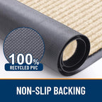 OLANLY 2-Pack Front Door Mats 29.5x17, Waterproof Heavy-Duty Doormats | Beige - Image 3