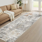 LOONGRUG Runner Rug 2x6 Washable Non-Slip Kitchen Neutral Modern Rug | Abstract - Image 8