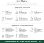 Balsam Hill 5.5ft Pre-Lit Classic Blue Spruce - Artificial Christmas Tree with 400 Clear Incandescent Lights, Easy Plug Technology, Premium Stand & Storage Bag for Indoor Holiday Decorating