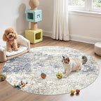 DMOYEST 5ft Round Area Rug Living Room Rugs - Image 5